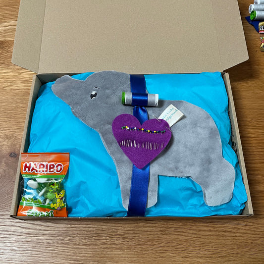 Plüschbox Elefant